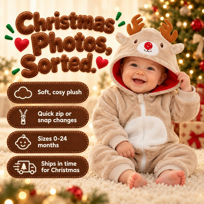 Cuddlemas Christmas Character Romper